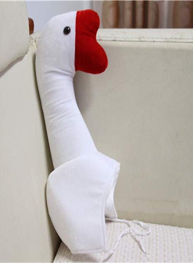 Warmtree Cute Plush Hat Funny Novelty Plush Animal Fruit Hat Mask Cap Photo Props Dress Up Hat Cosplay Halloween Party Costume Headgear (Goose) - Image 2